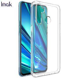 Imak Airbag Casing OPPO Realme 5 Pro Transparent Soft TPU Case Realme Q Clear Silicon Shockproof Cover