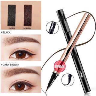 NOVO Zoom in eyes easy to draw eyeliner 0.8 g อายไลเนอร์กันน้ำ ติดทน หัวแปรงเรียวเล็กสุดๆ