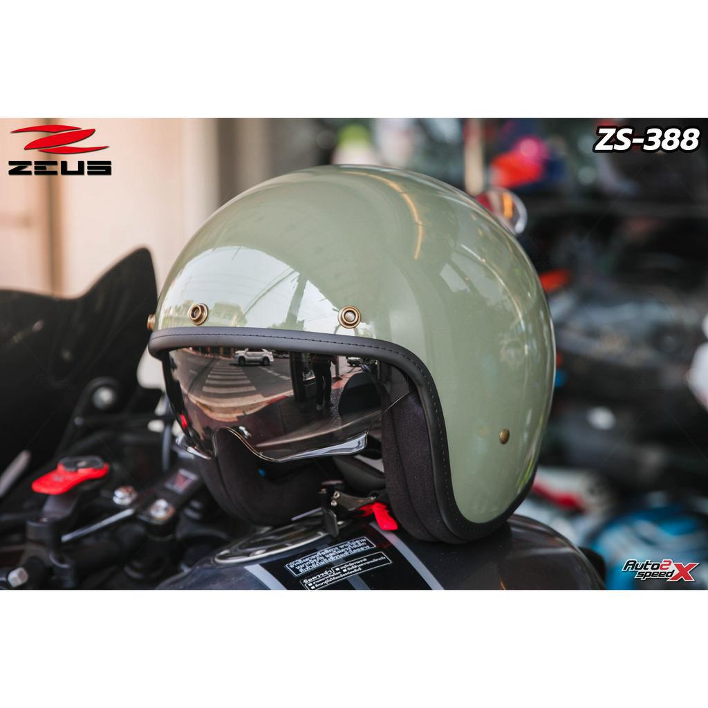 แถมผ้าฟรีบัฟ-หมวกกันน็อค-zeus-zs-388-retro88-เปิดหน้า-มีแว่นในตัว-หมวกคลาสสิค-ใหม่ล่าสุด-2022