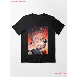 2022 Jujutsu Kaisen Sukuna Essential T-Shirt เสื้อยืดพิมพ์ลายการ์ตูนมังงะ ดผ้าเด้ง คอกลม cotton ความนิยม discount Unisex