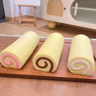 April 18CM ของเล่นบีบสกุชชี่ รูปขนมปังปิ้ง แบบนิ่ม Squishy Bread ของเล่นบีบอัด