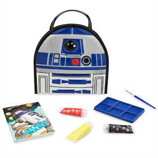R2-D2 Paint Case - Star Wars -- เซตสี จานสี ภู่กัน พร้อมกระเป๋าเก็บ ลายยานอาร์ทูดีทู สินค้านำเข้า Disney USA