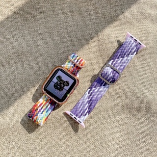 ภาพขนาดย่อของภาพหน้าปกสินค้าพร้อมส่งใน    งานเข้าใหม่ ( สายถักยืดหยุ่นนอย่างดี Braid Strap ใช้ได้กับ Smart Watch 7 6 5 4 3 2 1 T500 HW22 X8Max จากร้าน sanny1825 บน Shopee