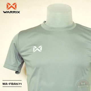 WARRIX เสื้อกีฬาสีล้วน เสื้อฟุตบอล WA-FBA571 สีเทา EE วาริกซ์ วอริกซ์ ของแท้ 100%