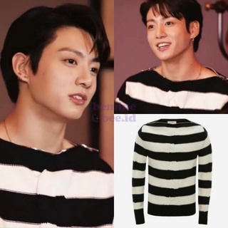 [พรีออเดอร์] เสื้อกันหนาว JUNGKOOK BTS STRIPE