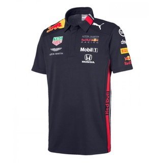 ใหม่ เสื้อโปโลแขนสั้น ลายทีมแข่งรถ F1 และเสื้อยืดโปโล สีแดง แฟชั่นฤดูร้อน สําหรับผู้ชาย และผู้หญิง 2022