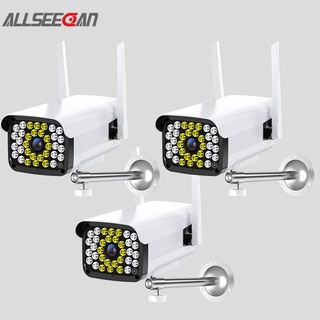 ALLSEECAN 3PC กล้องวงจรปิด กลางแจ้งกล้องรักษาความปลอดภัย กันน้ำ 2 ล้านพิกเซล HD1080P พร้อมโหมดกลางคืน