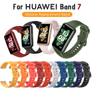 ภาพหน้าปกสินค้าสายนาฬิกาข้อมือซิลิโคน แบบเปลี่ยน สําหรับ Huawei Band 7 Huawei Band 7 ที่เกี่ยวข้อง