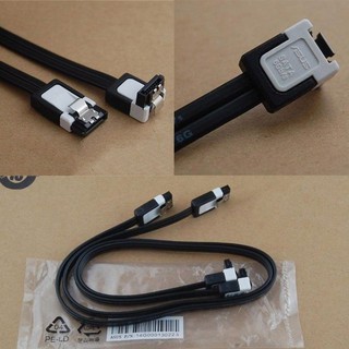 ASUS SATA 3 แบบหัวต่อ 90 องศา 6Gbps SATA 3.0 Cable 26AWG ความยาว 40ซม. SATA III SATA 3 Cable Flat Data Cord for HDD SSD
