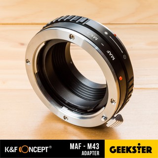 สินค้า เมาท์แปลง K&F MAF-M43 ( Minolta AF - Olympus / Lumix M4 / MAF / Sony A Mount Lens Adapter / KF )