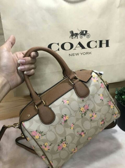 กระเป๋า-coach-เซทคู่-ดอกไม้สีพาสเทลน่ารักมาก