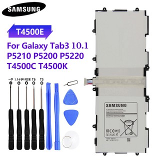SAMSUNG แบตเตอรี่ Samsung Galaxy Tab3 10.1 P5200 P5220 P5210 ของแท้แบตเตอรี่ T4500E T4500C T4500K 6800mAh