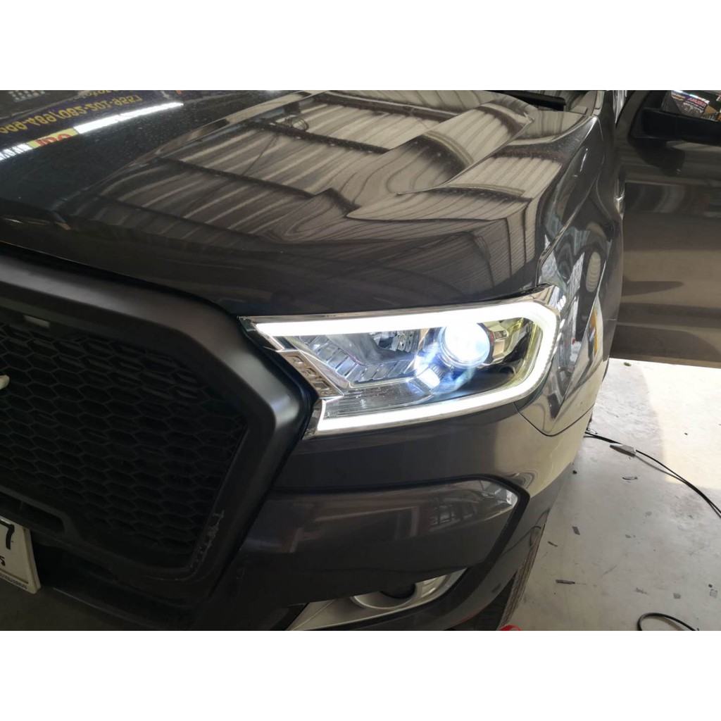 คิ้วไฟหน้า Ford Ranger led bar โครเมี่ยม | Shopee Thailand