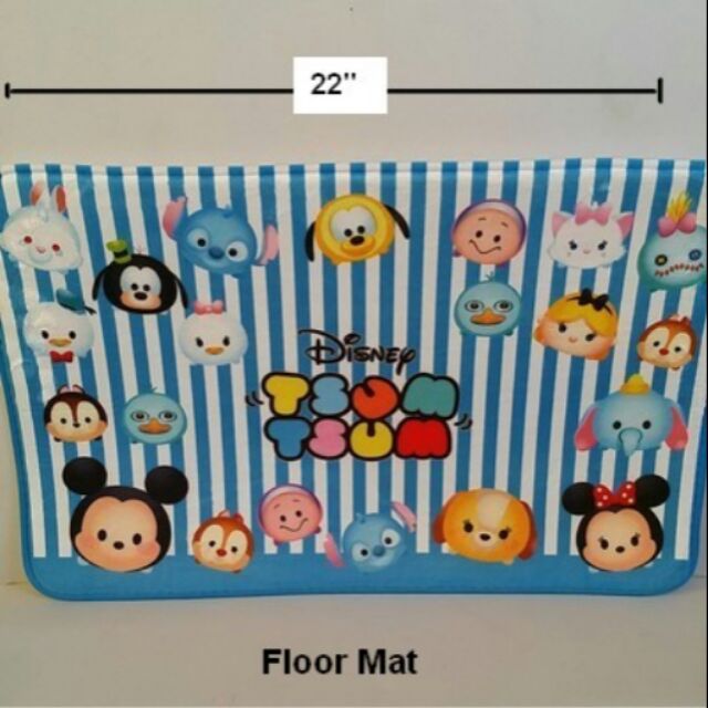 พรมเช็ดเท้า-สี่เหลี่ยม-ลาย-ซูม-ซูม-tsum-tsum-ขนาด-22x15-นิ้ว