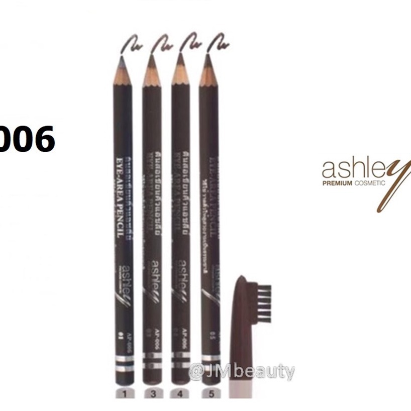 ภาพหน้าปกสินค้า(แท้) Ashley Eye Brow Pencil แอชลี่ย์ ดินสอเขียนคิ้ว พร้อมแปรง AP006