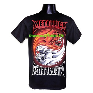 เสื้อยืดสุดเท่เสื้อวง Metallica เสื้อวงร็อค เมทัล สากล เสื้อวินเทจ เมทัลลิกา MET1161Sto5XL