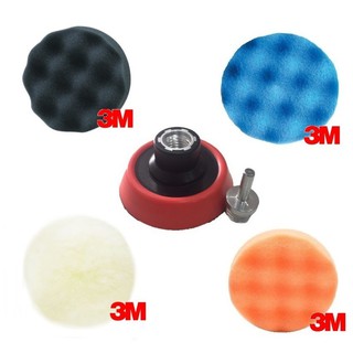 iTP ชุดขัดสี3นิ้ว พร้อมฟองน้ำ 3M ขัดสีรถ Buffing and Polishing Pad Detailing Kit