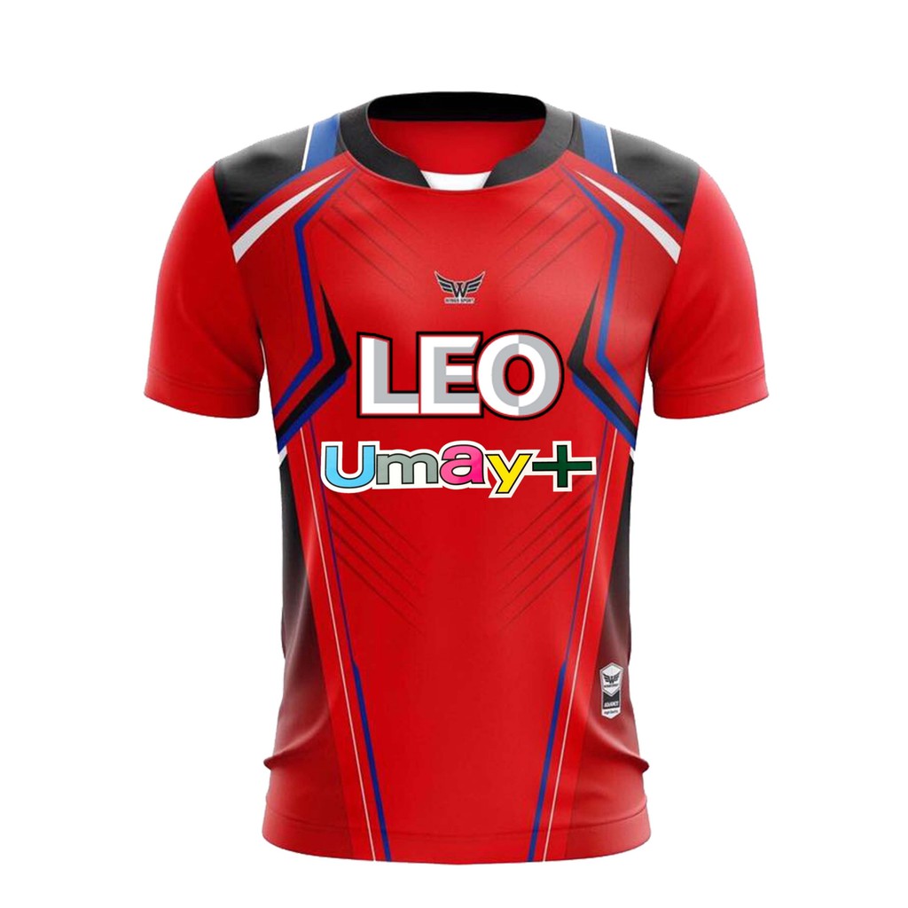 เสื้อกีฬา-พร้อมโลโก้-leoและumay