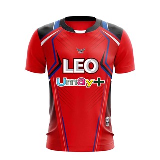 เสื้อกีฬา พร้อมโลโก้ LEOและUMAY+