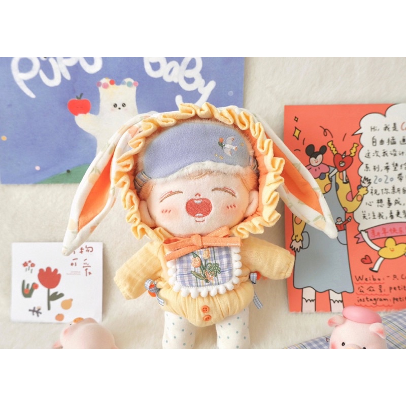 พร้อมส่ง-ดีล-ถึงไทยแล้ว-ชุดตุ๊กตา20cm-rolling-rabbit-ชุดgood-morning-amp-good-night-ดีลจีน