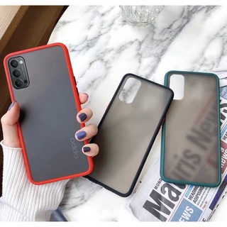 ❌รุ่นใหม่❌ Case  OPPO Reno4 เคสออฟโป้ กันลอยกล้อง เคสกันกระแทก ปุ่มสีผิวด้าน ขอบนิ่มหลังขุ่น [ ส่งจากไทย ]