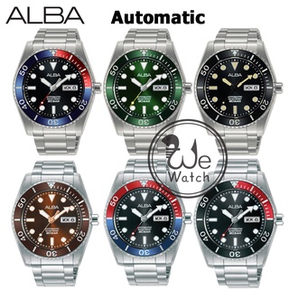 ภาพหน้าปกสินค้าALBA AUTOMATIC รุ่น AL4279X AL4281X AL4283X ขอบหยัก พร้อมสายซิลิโคนและกล่องดีไซน์ นาฬิกาชาย เครื่อง ที่เกี่ยวข้อง