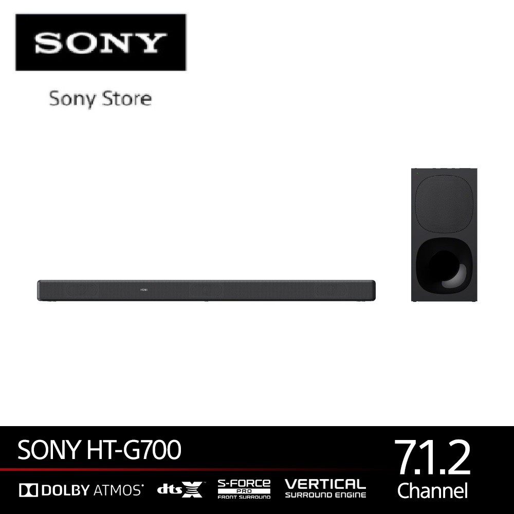 รูปภาพสินค้าแรกของSONY 3.1 ch โฮมเธียเตอร์ & SOUNDBAR  HT-G700 Dolby Atmos/ DTS:X
