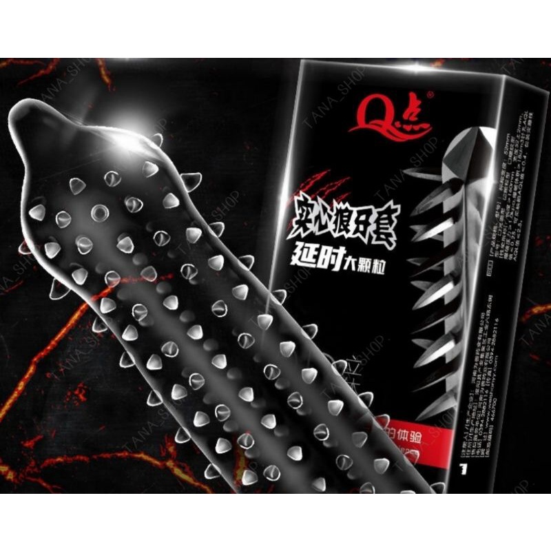 ถุงยางอนามัยอนุภาคขนาดใหญ่สามมิติ9d-solid-spikes-อัพเกรดความสุข-ปุ่มเยอะ-ถึงใจ-สาวๆชอบ-มี12ชิ้น-กล่อง