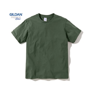 สินค้า Gildan® Premium Cotton™ Adult T-Shirt Military Green เสื้อยืดแขนสั้น - เขียวทหาร
