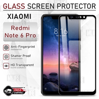 MLIFE - กระจก 9D เต็มจอ Xiaomi Redmi Note 6 Pro ฟิล์มกระจก กาวเต็มจอ ฟิล์มกระจกนิรภัย ฟิล์มกันรอย กระจก เคส Glass