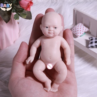 ตุ๊กตาเด็กทารกแรกเกิด แบบซิลิโคน ขนาดเล็ก 4.33 นิ้ว สําหรับเด็ก