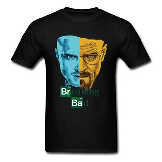 เสื้อยืด ผ้าฝ้าย พิมพ์ลาย Breaking Bad สีขาว สไตล์สตรีท เหมาะกับฤดูร้อน สําหรับผู้ชาย