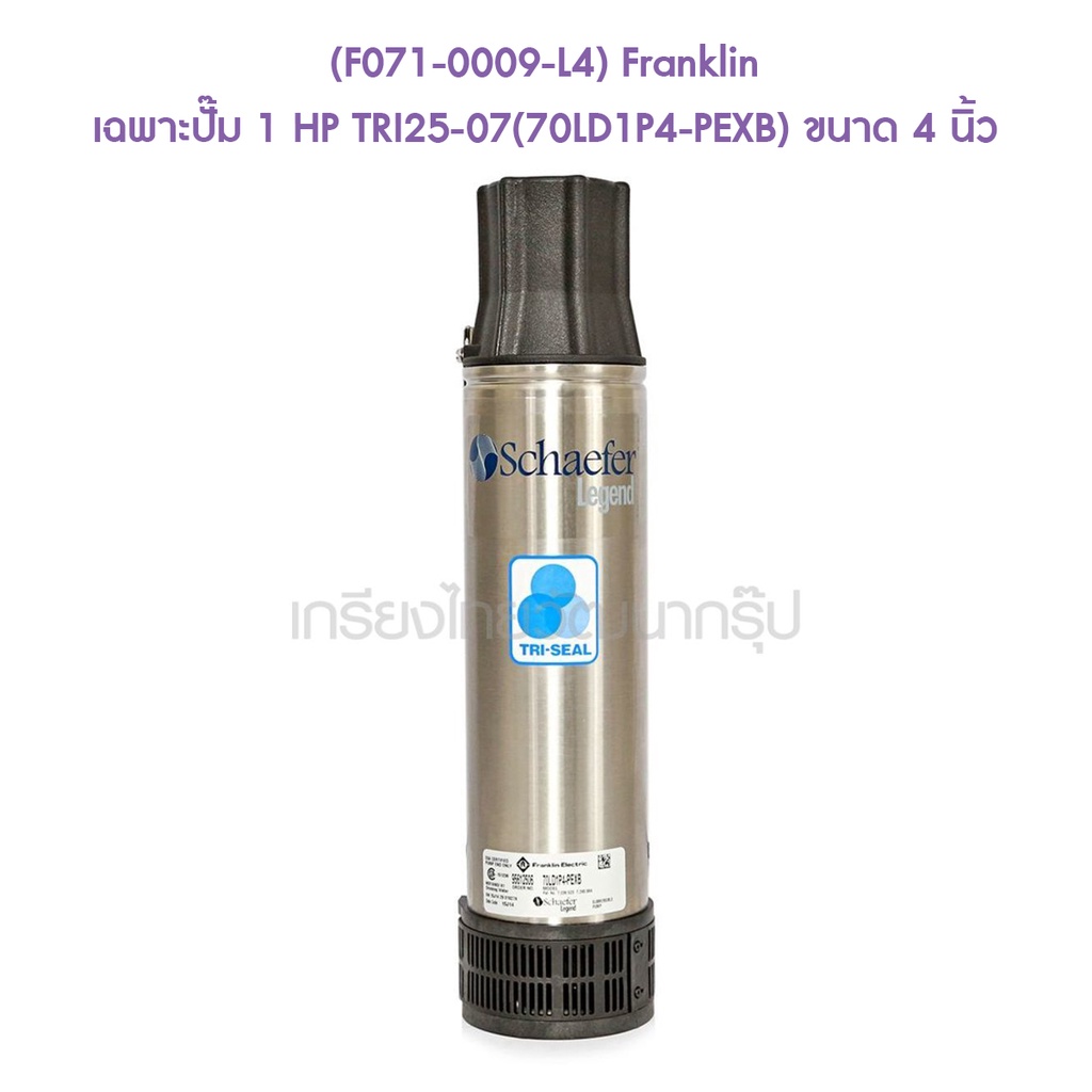 f071-0009-l4-franklin-เฉพาะปั๊ม-1-hp-tri25-07-70ld1p4-pexb-ปั๊มน้ำบาดาล-ขนาด-4-นิ้ว