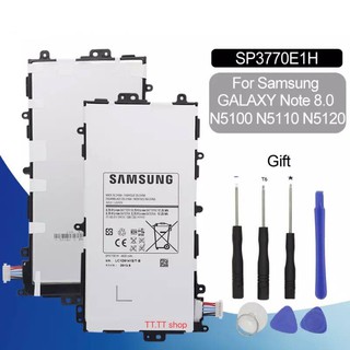 แบตเตอรี่ แท้ Samsung Galaxy Note 8.0 GT-N5100 N5110 N5120 SP3770E1H 4600mAh ฟรีชุดถอด