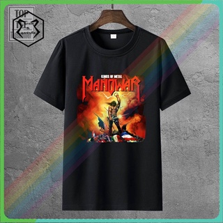 Kings Of Metal Manowar Cover Heavy Metal Power Metal Men Black T Shirt In Funny Boy Cotton T-Shirts2022 T-Shirt