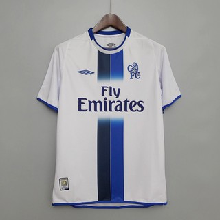 ภาพหน้าปกสินค้า03-05 เสื้อฟุตบอล Chelsea Away สีขาว Retro Soccer ซึ่งคุณอาจชอบราคาและรีวิวของสินค้านี้