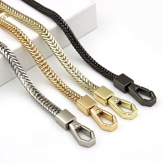 สายโซ่ สายกระเป๋าโซ่ สายโซ่โลหะ ⛓ รุ่นโซ่ถักสี่เสา หน้ากว้าง 7 mm.⛓ chain strap