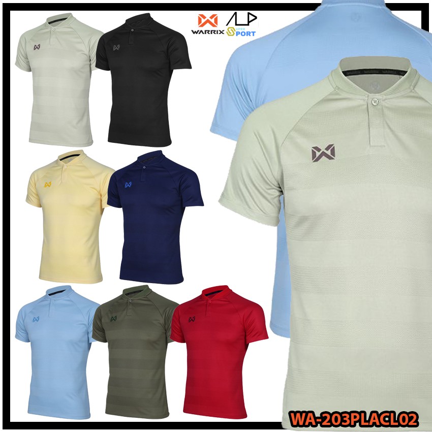 ราคาและรีวิวลดโหดเหมือนโกรธใคร  เสื้อโปโล WARRIX รุ่น WA-203PLACL02 คอ RIBBED POLO เสื้อวอริกซ์ แท้ 100%