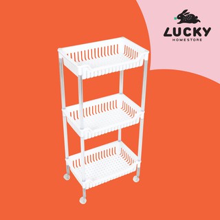 ภาพหน้าปกสินค้าLUCKY HOME  ชั้นวางของ 3 ชั้น (มีล้อ)AP-373ขนาด (กว้าง x  ยาว x สูง ): 25.5 x 39.6 x 83.2 cm ที่เกี่ยวข้อง