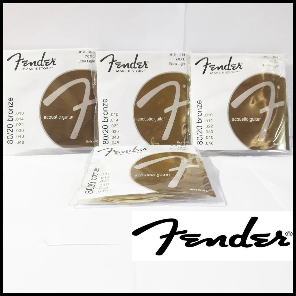 fender-สายกีตาร์โปร่ง-เบอร์-10-รุ่น-70xl-extra-light-010-048-สายกีตาร์ไฟฟ้า-เบอร์10-fender-1ชุด-มี6เส้น-made-in-usa