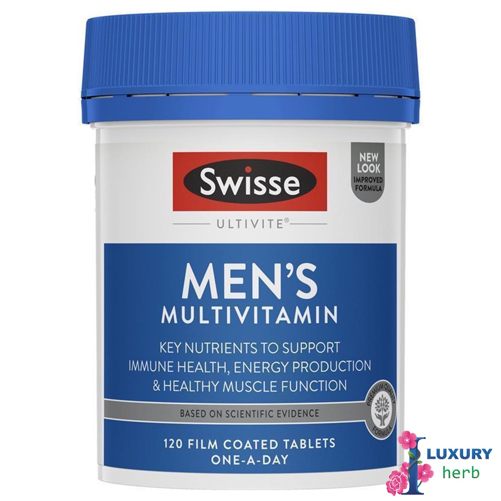 ภาพสินค้าSwisse Men's/Women's ultivite multivitamin 120 tablets จากร้าน iluxuryherb บน Shopee ภาพที่ 1