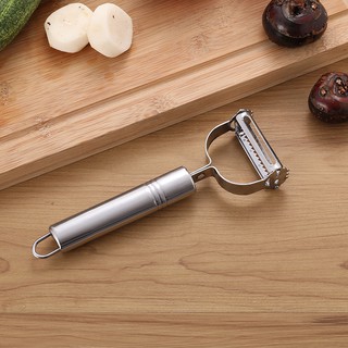 อุปกรณ์ในครัว [มีดปอกเปลือกและขูดแบบขูด] สแตนเลสสตีลมัลติฟังก์ชั่นแครอทและมีดขูดมันฝรั่ง