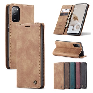 Samsung Note20 S20 FE Ultra S10 Note10 Plus CaseMe เคสหนัง ฝาพับ ธุรกิจ ปิดอัตโนมัติ แม่เหล็ก กระเป๋าสตางค์ เคส