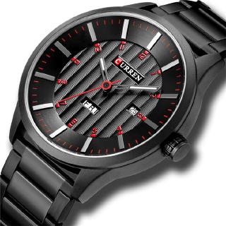 CURREN 8316 New Mens Fashion Brand Steel Band Week Calendar Life Waterproof Sports Quartz Watches Stainless Steel Mens