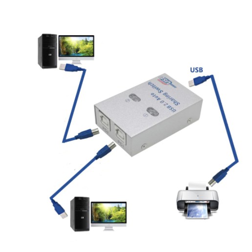 usb-sharing-switch-converter-splitter-คอมพิวเตอร์อุปกรณ์ต่อพ่วงสำหรับ-2-pc-คอมพิวเตอร์เครื่องพิมพ์สำหรับ-office-home-ใช้