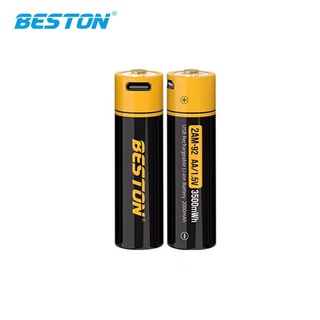 ถ่านชาร์จ Beston AA 1.5V 3500mWh Micro USB Li-ion Battery 2 ก้อน