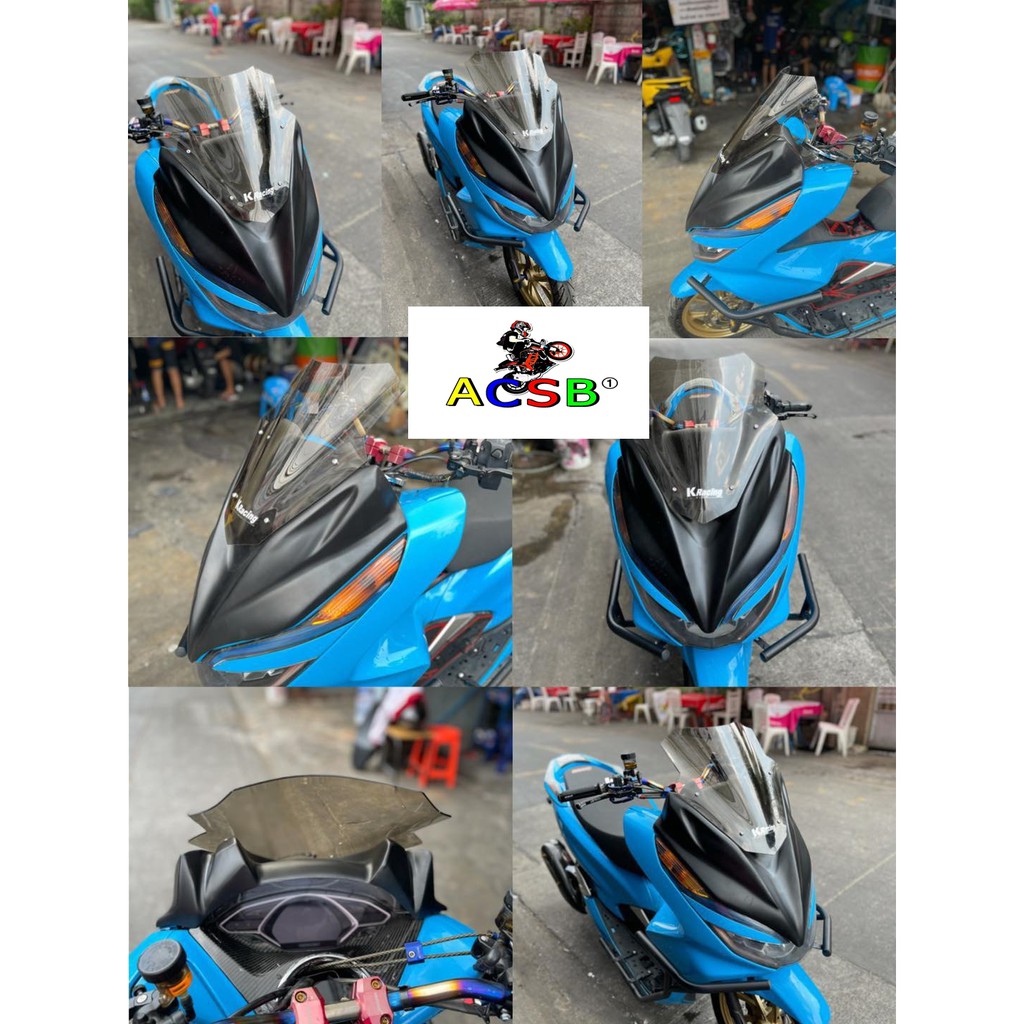 ชุดครอบหน้ากากทรง-eagle-พร้อมชิวหน้า-pcx-ปี2018-2020