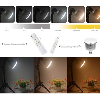 ภาพขนาดย่อของภาพหน้าปกสินค้าE27 85W 3200K-5500K Bi-Color Dimmable LED Energy Saving Light Bulb for Photo and Video Studio Lighting จากร้าน computerfeisaccessories บน Shopee ภาพที่ 3