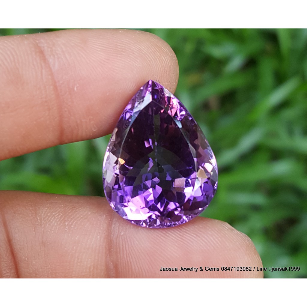 พลอย-อเมทิส-amethyst-26-80-ct-พลอยดิบธรรมชาติ-อัญมณีประจำราศีกุมภ์-ขนาด-17-5-x-23-0-x-12-7-mm-พลอยแท้100