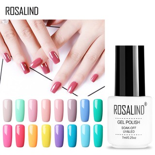 ROSALIND สีเพ้นท์เล็บกาว 7ml 01-20 UV & ไฟ LED เจลวานิชสำหรับต่อเล็บออกแบบแต่งเล็บแต่งเล็บ